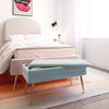 Ziva Sea Blue Storage Bench Model: TOV-OC6466