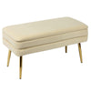 Ziva Cream Storage Bench Model: TOV-OC6467