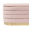 Lillian Blush Velvet Storage Bench Model: TOV-OC68151