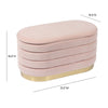 Lillian Blush Velvet Storage Bench Model: TOV-OC68151