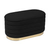 Lillian Black Velvet Storage Bench Model: TOV-OC68152