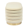 Lillian Cream Velvet Storage Bench Model: TOV-OC68153