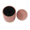 Zoe Blush Velvet Storage Ottoman Model: TOV-OC68154