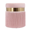 Melody Blush Tasseled Ottoman Model: TOV-OC68212