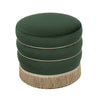 Lakka Green Velvet Ottoman Model: TOV-OC68564