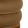 Lakka Chocolate Velvet Ottoman Model: TOV-OC68565
