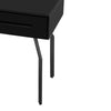 Santana Black Glass Side Table Model: TOV-OC68578