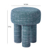 Claire Teal Nubby Stool Model: TOV-OC68654