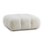 Calliope Cream Vegan Shearling Modular Ottoman Model: TOV-OC68921