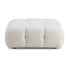 Calliope Cream Vegan Shearling Modular Ottoman Model: TOV-OC68921