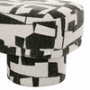 Lena Black and White Jacquard Bench Model: TOV-OC69131