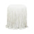Shag Me Ivory Performance Vegan Leather Ottoman Model: TOV-OC69191