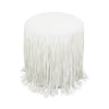 Shag Me Ivory Performance Vegan Leather Ottoman Model: TOV-OC69191