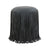 Shag Me Black Performance Vegan Leather Ottoman Model: TOV-OC69193