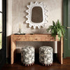 Dex Taupe Leopard Jacquard Ottoman Model: TOV-OC69196