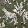 Dex Olive Green Leopard Jacquard Ottoman Model: TOV-OC69197