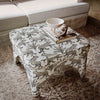 Raji Taupe Leopard Jacquard Ottoman Model: TOV-OC69199