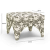Raji Taupe Leopard Jacquard Ottoman Model: TOV-OC69199