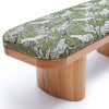 Ollie Olive Green Leopard Jacquard Bench Model: TOV-OC69224