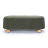 Jaine Forest Green Loose Mohair Large Ottoman Model: TOV-OC69229