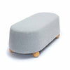 Jaine Stone Grey Loose Mohair Large Ottoman Model: TOV-OC69230