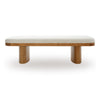 Ollie White Performance Boucle Large Bench Model: TOV-OC69278