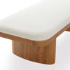 Ollie White Performance Boucle Large Bench Model: TOV-OC69278