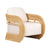 Lauretta Cream Fabric and Natural Rattan Accent Chair Model: TOV-S21028
