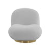 Emily Grey Velvet Swivel Chair Model: TOV-S44174