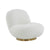 Emily White Boucle Swivel Chair Model: TOV-S44175