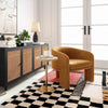 Marla Cognac Velvet Accent Chair Model: TOV-S44183