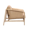 Chakka Tan Genuine Leather Accent Chair Model: TOV-S54256