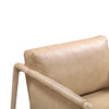 Chakka Tan Genuine Leather Accent Chair Model: TOV-S54256