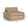 Rachelle Tan Boucle Lounge Chair Model: TOV-S54355