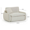 Rachelle Cream Velvet Lounge Chair Model: TOV-S54356