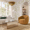 Jordan Tan Velvet Swivel Chair Model: TOV-S54369