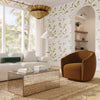 Jordan Cognac Velvet Swivel Chair Model: TOV-S54370