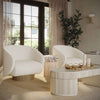 Presley Cream Velvet Swivel Accent Chair Model: TOV-S54385