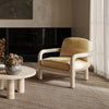 Bekah Tan Genuine Leather Accent Chair Model: TOV-S54392
