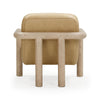 Bekah Tan Genuine Leather Accent Chair Model: TOV-S54392