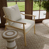 Dixie Cream Performance Corduroy Accent Chair Model: TOV-S54425