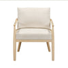 Dixie Cream Performance Corduroy Accent Chair Model: TOV-S54425