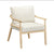 Dixie Cream Chenille Velvet Accent Chair Model: TOV-S54426