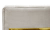 Magnolia Spotted Cream Chair with Gold Base Model: TOV-S6150