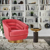 Canyon Hot Pink Velvet Swivel Chair Model: TOV-S6405
