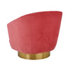 Canyon Hot Pink Velvet Swivel Chair Model: TOV-S6405