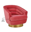 Canyon Hot Pink Velvet Swivel Chair Model: TOV-S6405