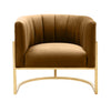 Magnolia Cognac Velvet Chair Model: TOV-S68190