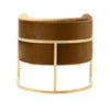 Magnolia Cognac Velvet Chair Model: TOV-S68190