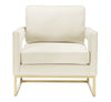 Avery Cream Velvet Chair Model: TOV-S68199